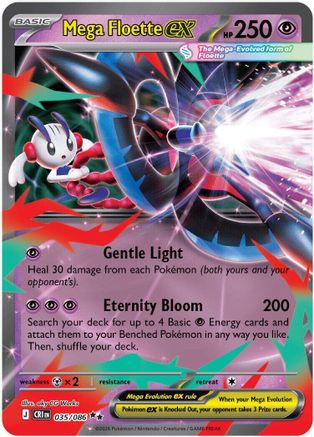 ME04 Chaos Rising 035/086 Mega Floette ex - Holofoil - Double Rare