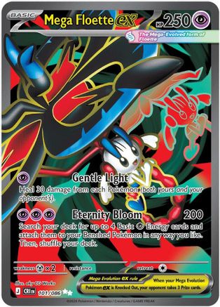ME04 Chaos Rising 101/086 Mega Floette ex - Holofoil - Ultra Rare