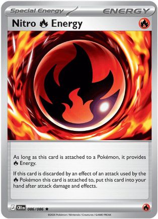 ME04 Chaos Rising 086 Nitro R Energy - Holofoil - Rare