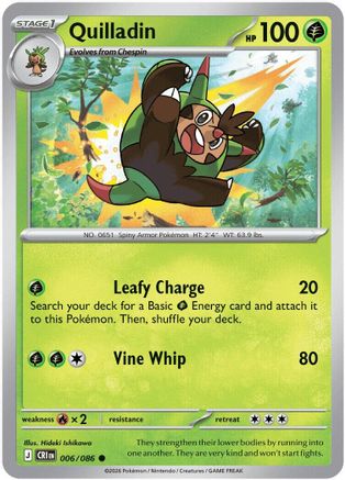 ME04 Chaos Rising 006 Quilladin - Reverse Holofoil - Common