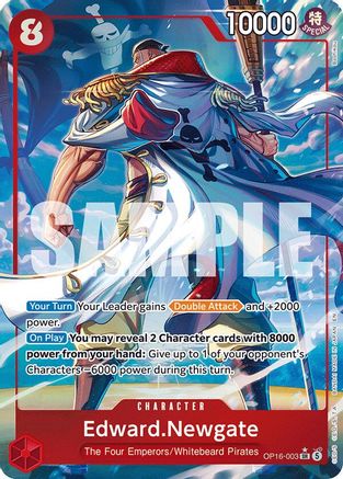 The Time of Battle OP16-003 Edward.Newgate (Alternate Art) (OP16-003) - Foil - Super Rare