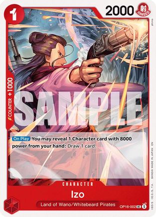 The Time of Battle OP16-002 Izo (OP16-002) - Uncommon