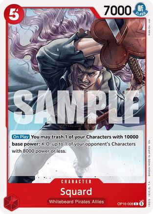 The Time of Battle OP16-008 Squard (OP16-008) - Common