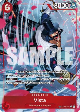 The Time of Battle OP16-011 Vista (TR) (OP16-011) - Foil - Treasure Rare