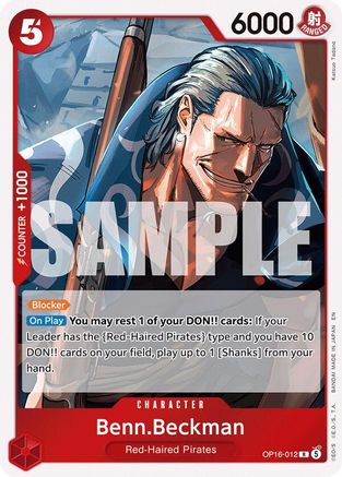 The Time of Battle OP16-012 Benn.Beckman (OP16-012) - Foil - Rare