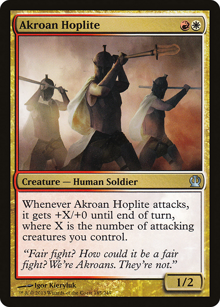 Theros - (THS-185) - Akroan Hoplite Foil