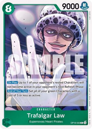 The Time of Battle OP16-030 Trafalgar Law (030) (OP16-030) - Rare