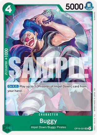 The Time of Battle OP16-031 Buggy (031) (OP16-031) - Uncommon