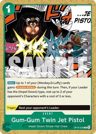 The Time of Battle OP16-039 Gum-Gum Twin Jet Pistol (OP16-039) - Common