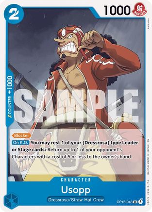 The Time of Battle OP16-043 Usopp (OP16-043) - Uncommon