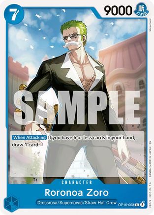 The Time of Battle OP16-053 Roronoa Zoro (053) (OP16-053) - Common