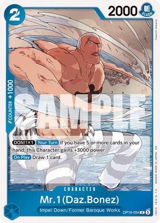 The Time of Battle OP16-054 Mr.1(Daz.Bonez) (OP16-054) - Foil - Rare