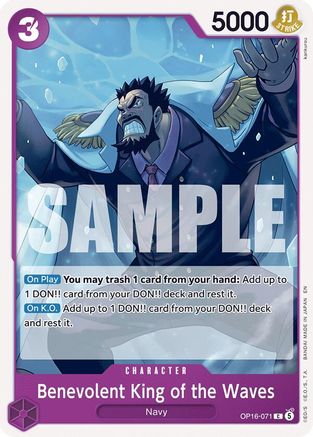 The Time of Battle OP16-071 Benevolent King of the Waves (OP16-071) - Common