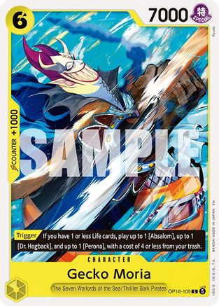 The Time of Battle OP16-105 Gecko Moria (OP16-105) - Common
