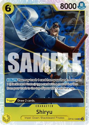 The Time of Battle OP16-108 Shiryu (OP16-108) - Foil - Super Rare