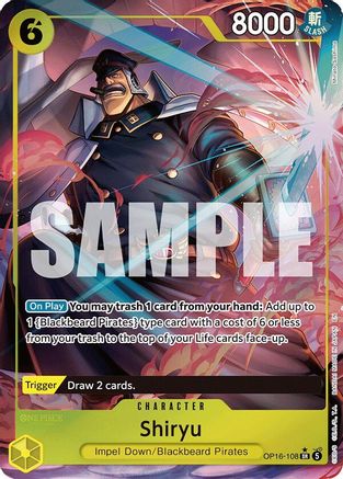 The Time of Battle OP16-108 Shiryu (Full Art) (OP16-108) - Foil - Super Rare