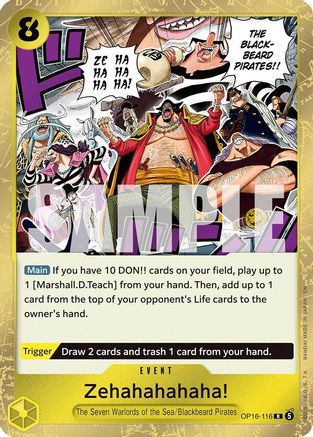The Time of Battle OP16-116 Zehahahahaha! (OP16-116) - Foil - Rare