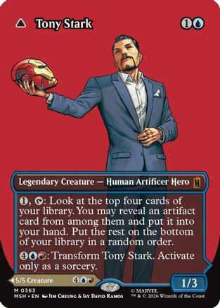 Marvel Super Heroes - (MSH-363) - Tony Stark (Borderless) (0363) Foil