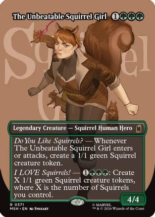 Marvel Super Heroes - (MSH-371) - The Unbeatable Squirrel Girl (Borderless)