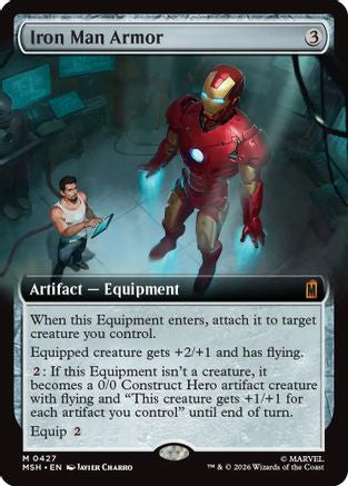 Marvel Super Heroes - (MSH-427) - Iron Man Armor (Extended Art) Foil