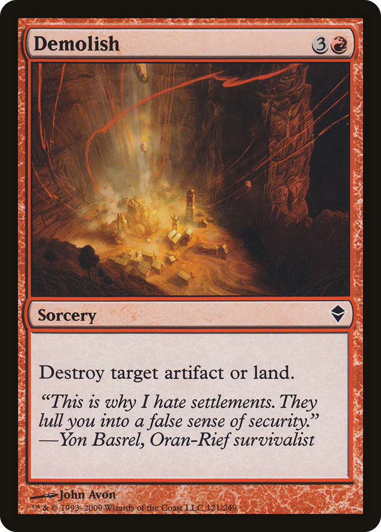 Zendikar - (ZEN-121) - Demolish Foil