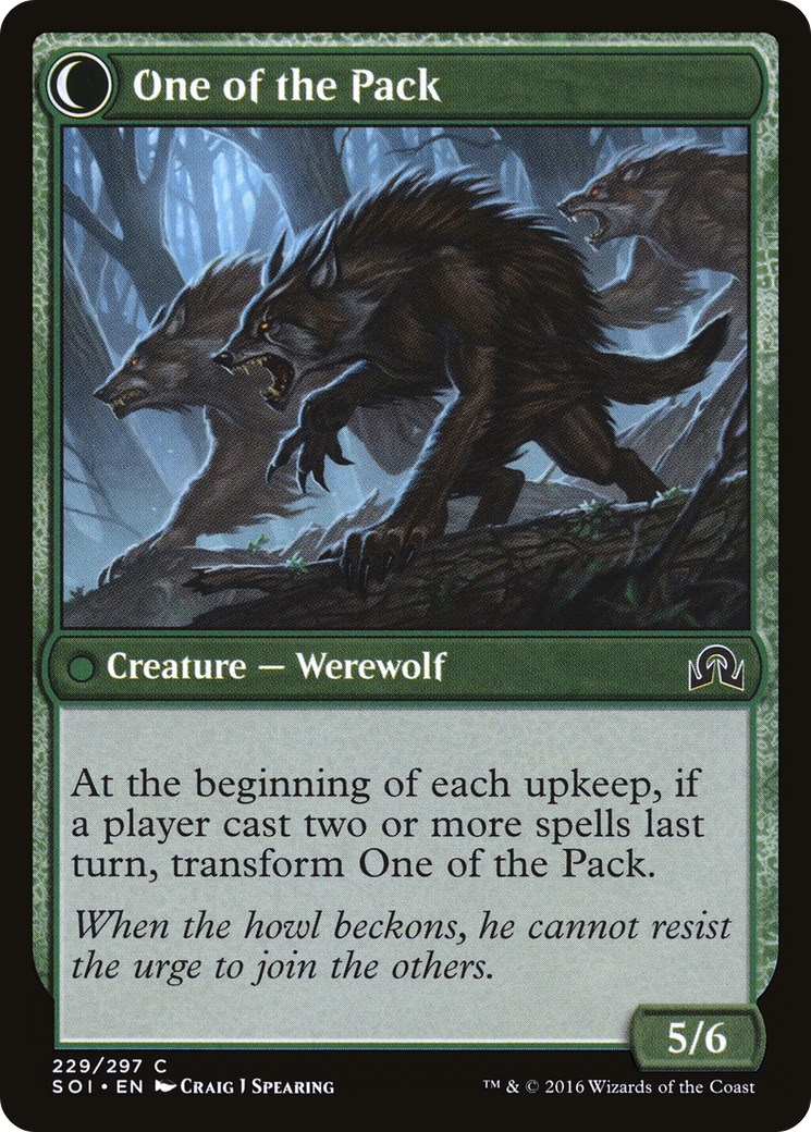 Shadows over Innistrad - (SOI-229) - Solitary Hunter: (Double Faced Transform)