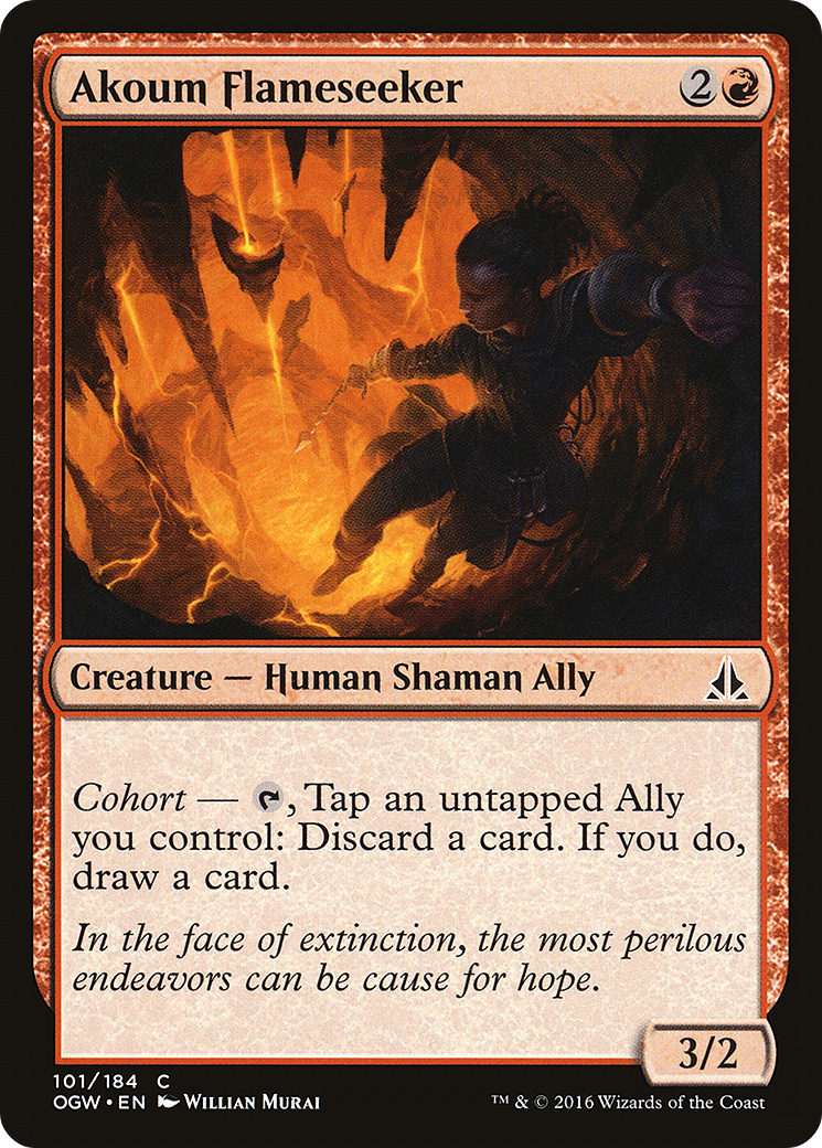 Oath of the Gatewatch - (OGW-101) - Akoum Flameseeker