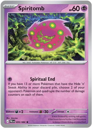 ME05 Pitch Black 035 Spiritomb - Reverse Holofoil - Rare