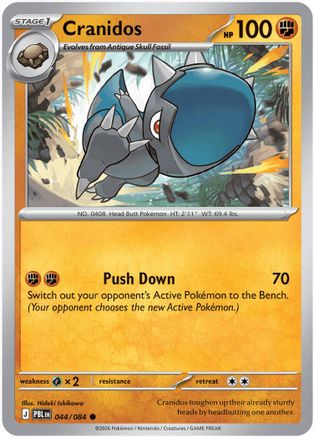 ME05 Pitch Black 044 Cranidos - Common
