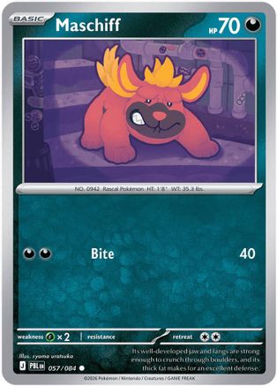 ME05 Pitch Black 057 Maschiff - Reverse Holofoil - Common