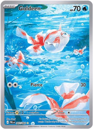 ME05 Pitch Black 087/084 Goldeen - Holofoil - Illustration Rare