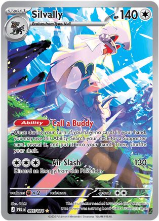 ME05 Pitch Black 095/084 Silvally - Holofoil - Illustration Rare