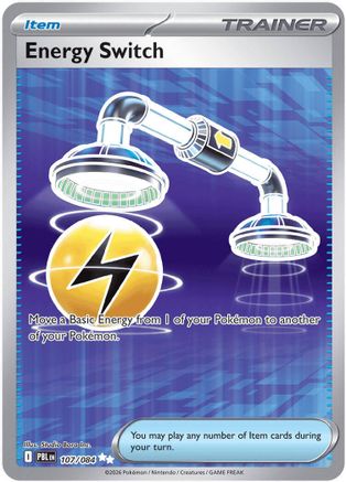 ME05 Pitch Black 107 Energy Switch - Holofoil - Ultra Rare