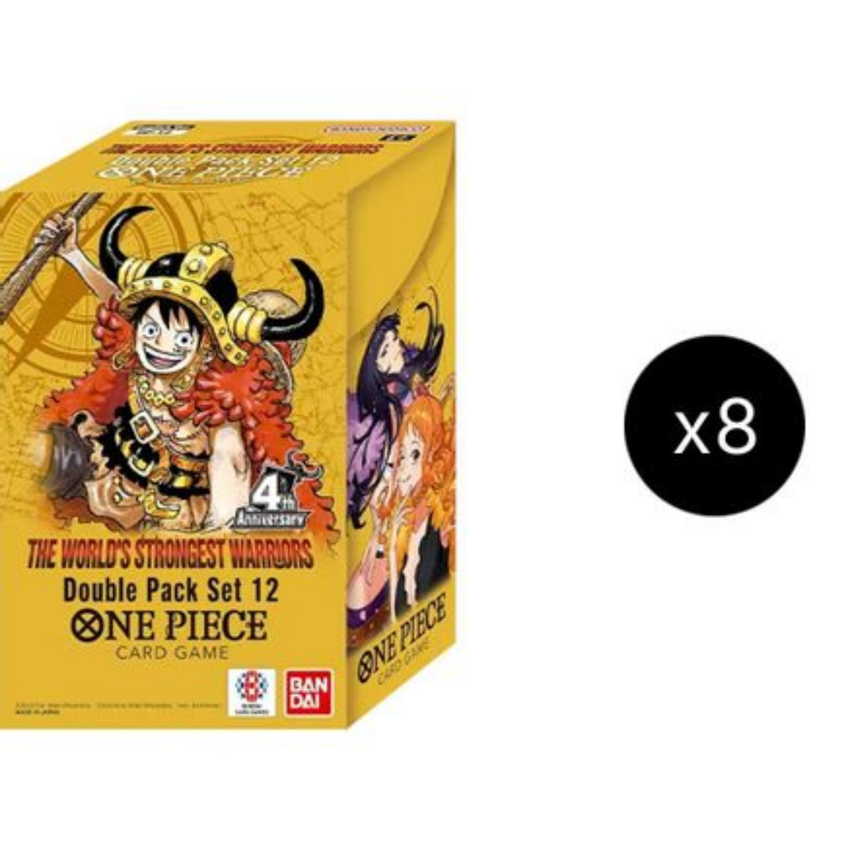 One Piece TCG - OP17 - The World's Strongest Warriors - Double Pack Set Vol. 12 Display (8 Sets)