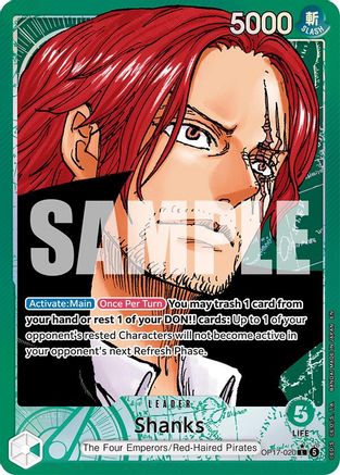 The Worlds Strongest Warriors OP17-020 Shanks (020) (Alternate Art) (OP17-020) - Foil - Leader