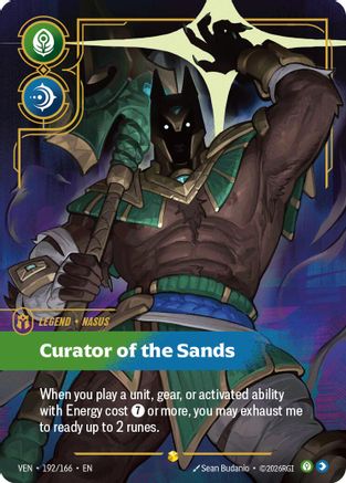 Vendetta (192/166): Nasus - Curator of the Sands (Overnumbered) - Foil