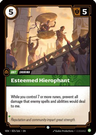 Vendetta (025/166): Esteemed Hierophant - Foil