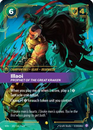 Vendetta (182/166): Illaoi - Prophet of the Great Kraken (Overnumbered) - Foil