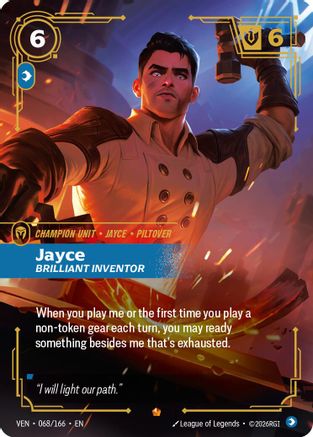 Vendetta (068/166): Jayce - Brilliant Inventor - Foil