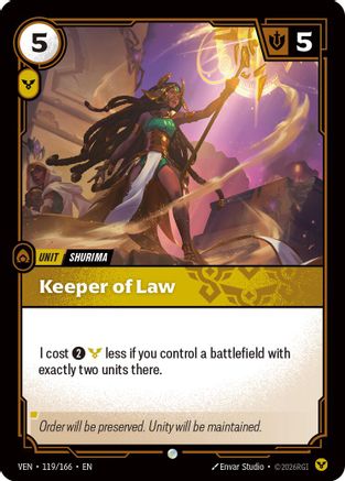 Vendetta (119/166): Keeper of Law -
