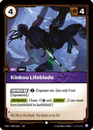 Vendetta (093/166): Kinkou Lifeblade - Foil