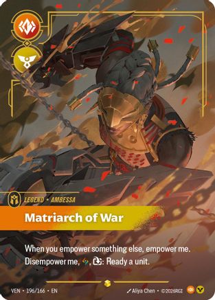 Vendetta (196/166): Ambessa - Matriarch of War (Overnumbered) - Foil