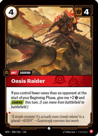 Vendetta (006/166): Oasis Raider - Foil