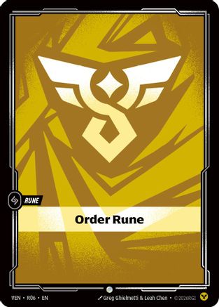 Vendetta (R06): Order Rune -