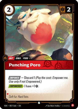 Vendetta (007/166): Punching Poro - Foil