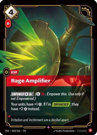Vendetta (018/166): Rage Amplifier - Foil