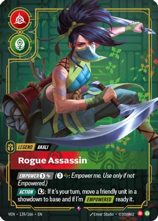 Vendetta (139/166): Akali - Rogue Assassin - Foil