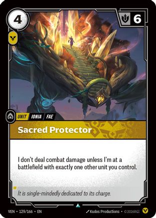 Vendetta (129/166): Sacred Protector - Foil