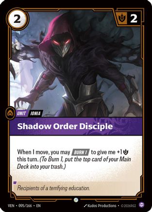 Vendetta (095/166): Shadow Order Disciple - Foil