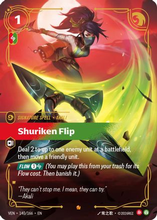 Vendetta (140/166): Shuriken Flip - Foil